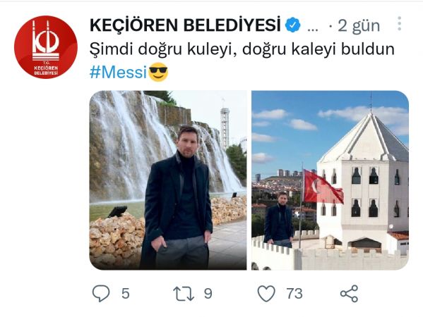 Lionel Messi Keçiören’de viral oldu! 1