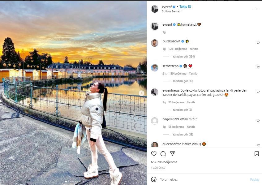 Fahriye Evcen Güzelliğiyle Instagram’ı Salladı! Burak Özçivit Daha Fazla Sessiz Kalamadı! Fiziğini Taytıyla Kanıtladı, “Yok Artık” 3