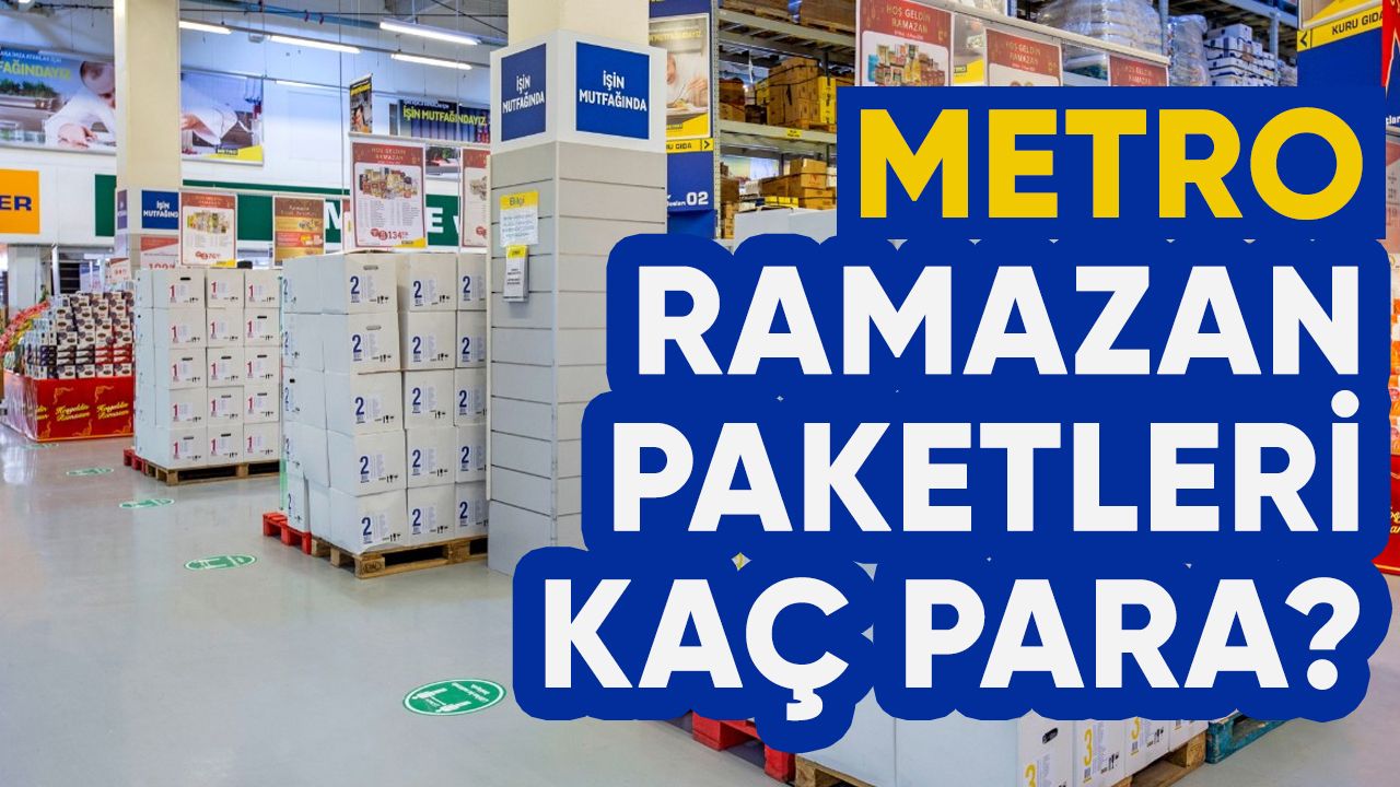 METRO Market Ramazan kolisi fiyatları Kaç Lira 2022! METRO Ramazan paketi ne kadar? 2022 METRO Market Ankara Ramazan Paketinde Neler Var? 1
