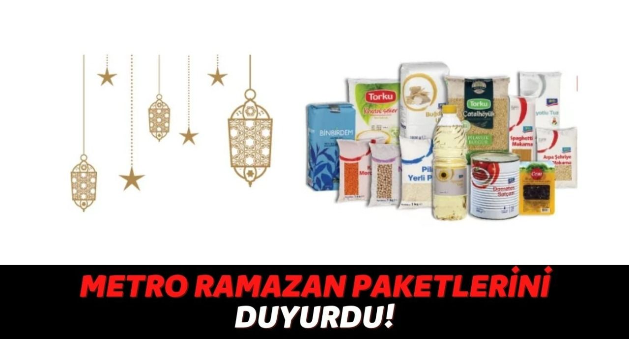METRO Market Ramazan kolisi fiyatları Kaç Lira 2022! METRO Ramazan paketi ne kadar? 2022 METRO Market Ankara Ramazan Paketinde Neler Var? 2