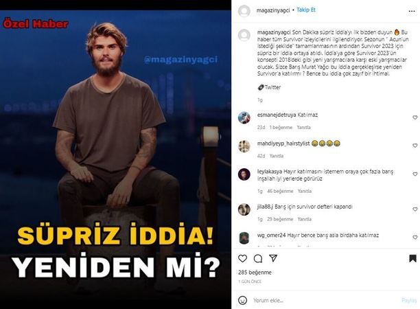 Survivor Barış Murat Yağcı Yeniden Survivor’a Geliyor! Acun Ilıcalı Teklifi Götürdü; Ortalık Karışıyor… Nisa Bölükbaşı Yerle Bir Olacak! 3