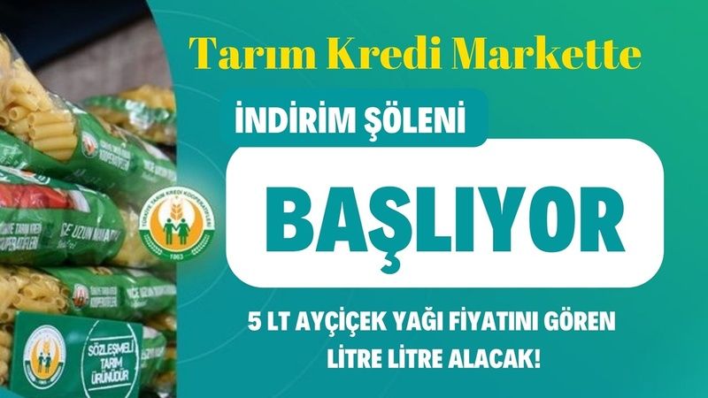 Tarım Kredi Market Ekim Ayının Son İndirimini Yaptı! Hafta Sonuna Özel Ayçiçek Yağı, Çay ve Şeker Fiyatları Düştü! Eğer Bugün Gidip Almazsanız… 2