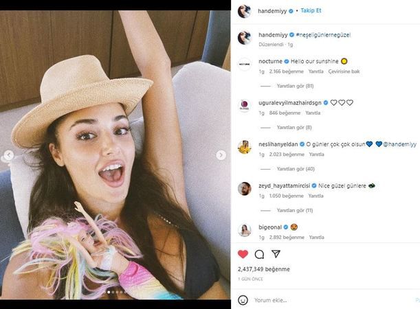 Hande Erçel’in Bikinili Paylaşımı Başları Döndürdü! “Sizin Ortaya Kış Uğramıyor Mu?” Güzelliğiyle Görenleri Orta Yerinden Çatlattı! Twitter, Instagram Alev Alev… 3