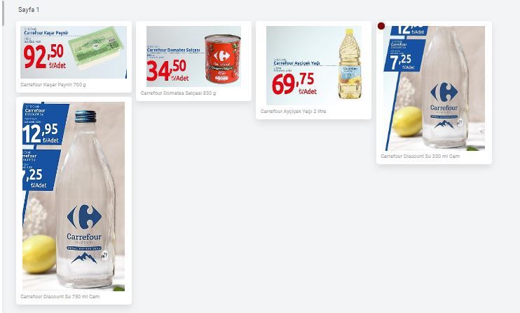 CarrefourSA Market’te Büyük İndirim Fırsatı! Ayçiçek Yağı 69 TL, Peynir 27 TL, Kuşbaşı Et 151 TL… 2