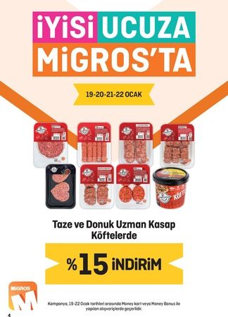 Migros Market’ten Flaş İndirim Haberi! 19 Ocak – 3 Şubat Kataloğu Açıklandı! Yağ, Kırmızı Et, Un, Yoğurt… 4