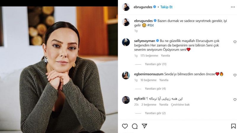 Ebru Gündeş’ten Instagram’ı Sallayan Poz! Safiye Soyman Dayanamadı… “Kraliçe!” 4