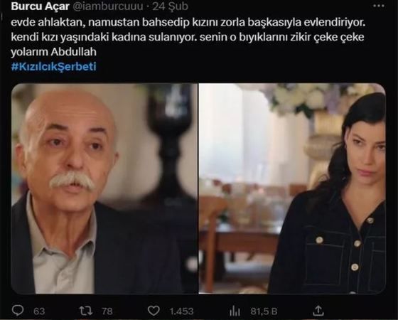 Kızılcık Şerbeti Dizisinde Utanılacak Olay! Kızı Yaşındaki Kadına Sulana Sulana Bir Hal Oldu! “Yatacak Yerin Yok!” 3