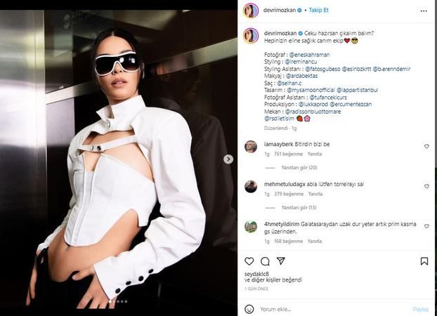 Devrim Özkan’ı Gören Kendall Jenner Sanıyor! Öyle Bir Dekolte Yok; “Bitirdin Bizi Be!” Yorumlar Gırla… 3