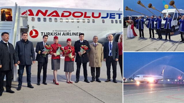 Dünya Gitgide Küçülüyor: Ankara’dan Taşkent’e Seferler Başladı! THY Olaya El Attı; İlk Uçaktaki Pilotlar Çiçeklerle Karşılandı! 1