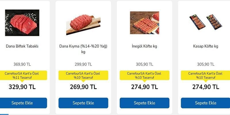Carrefoursa Market Kırmızı Et ve Kıyma Fiyatlarına Okkalı İndirim! Et, Kıyma, Sucuk ve Tavuk Fiyatları Düştü! Fiyatını Görenler İnanamayacak! 8
