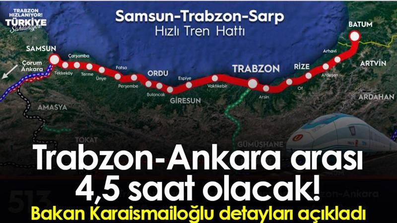 Trabzon- Ankara Yüksek Hızlı Tren Projesi Duyuruldu: 4,5 Saate Düşecek! 3