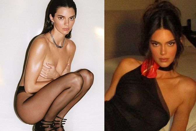 Ünlü model Göğüslerini Tamamen Açıkta Bıraktı! Kendall Jenner Transparan elbisesiyle Sınırları zorladı! “Taş Devrini Yaşıyor” Yok Artık… 3