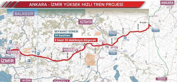 Ankara – İzmir Hızlı Tren Hattı Açılıyor: Adil Karaismailoğlu Konuştu, Doğrudan Tarih Verdi! Tam 508 Kilometre Uzunluğunda Olacak 2