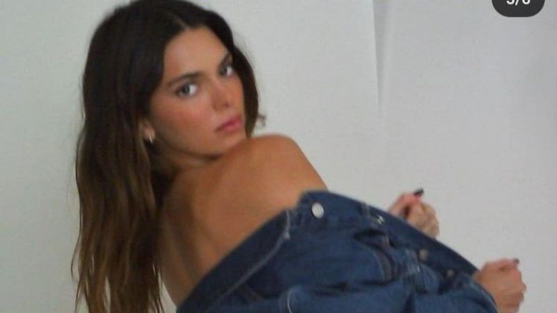 Kendall Nicole Jenner Öyle Bir Fotoğraf Paylaştı Ki! Hayranları Şokta... Kot Ceketinin İçine Hiçbir Şey Giymeden… Görenlerin Nutku Tutuldu! 4