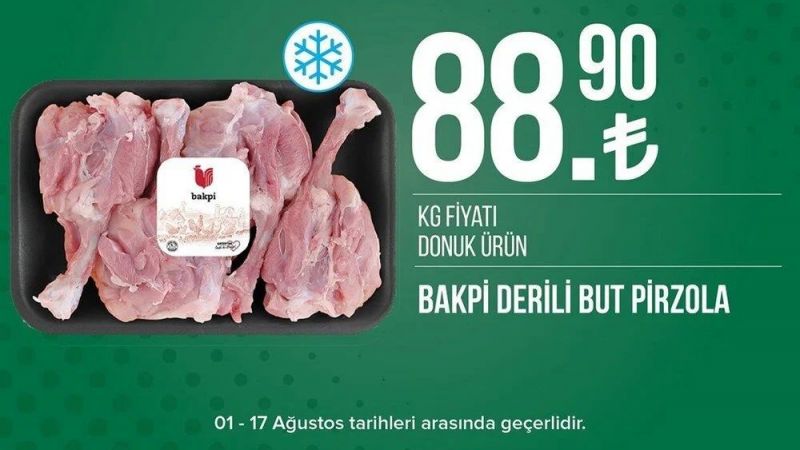 Tarım Kredi Market Tavuk Pirzolayı 88,90 TL'ye Satıyor! Ağustos ayı indirimi başladı: Çöp Poşeti 6 TL, Peynir 39,90 TL, Sucuk 99 TL'ye Düştü! 7
