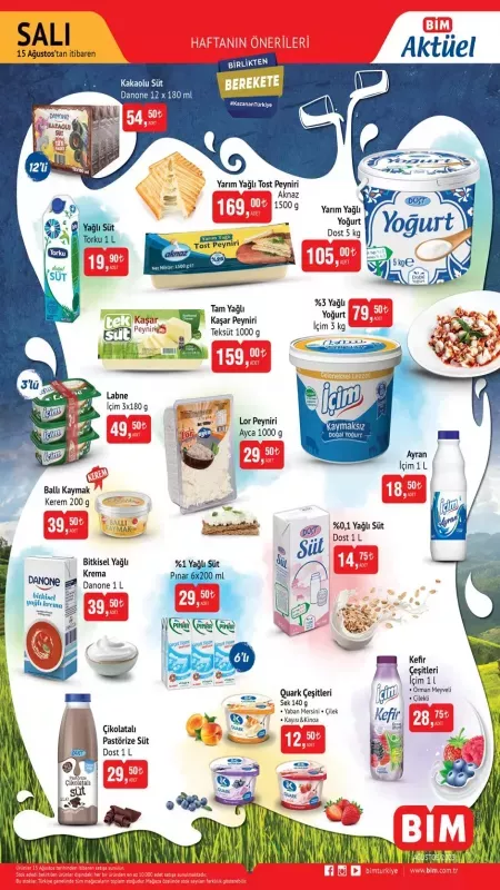BİM Market 18.50 TL’den Satışa Çıkardı! Yoğurt, Süt, Kaşar Dip Fiyata Çekildi! İşte 15 Ağustos 2023 Salı BİM Aktüel Ürün Kataloğu 3