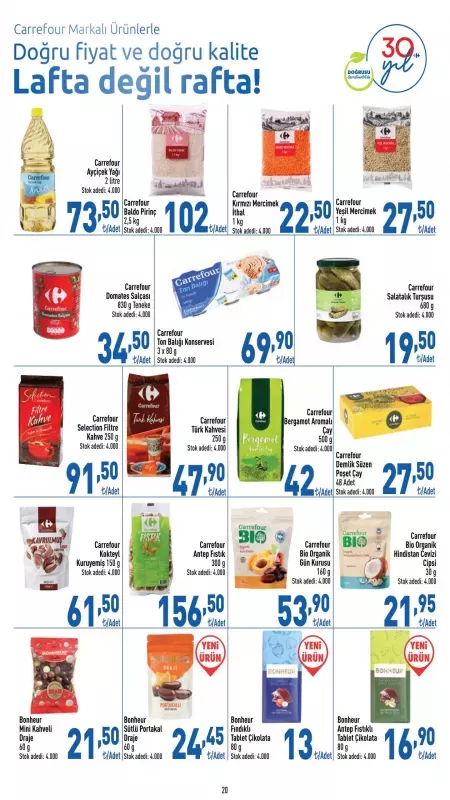 CarrefourSA marketlerinde gıda ürünleri fiyatları dibi gördü: Çaylar 57,50 TL’den, peynirler 36,90 TL’den raflara dizildi! İşte 8 Eylül indirimleri 3