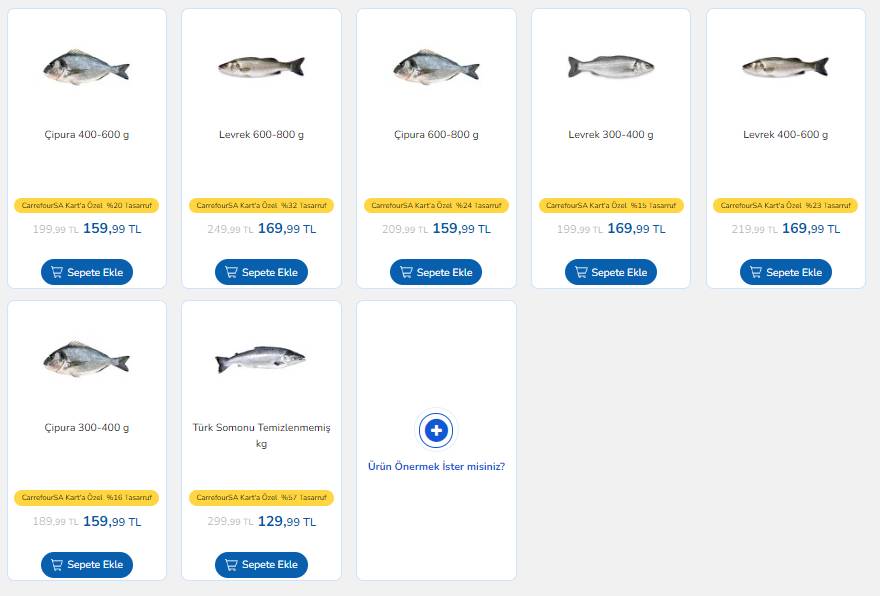CarrefourSA Market balıkta fiyat değişikliğine gitti! Sofralarda balık şenliği yaşanacak 3