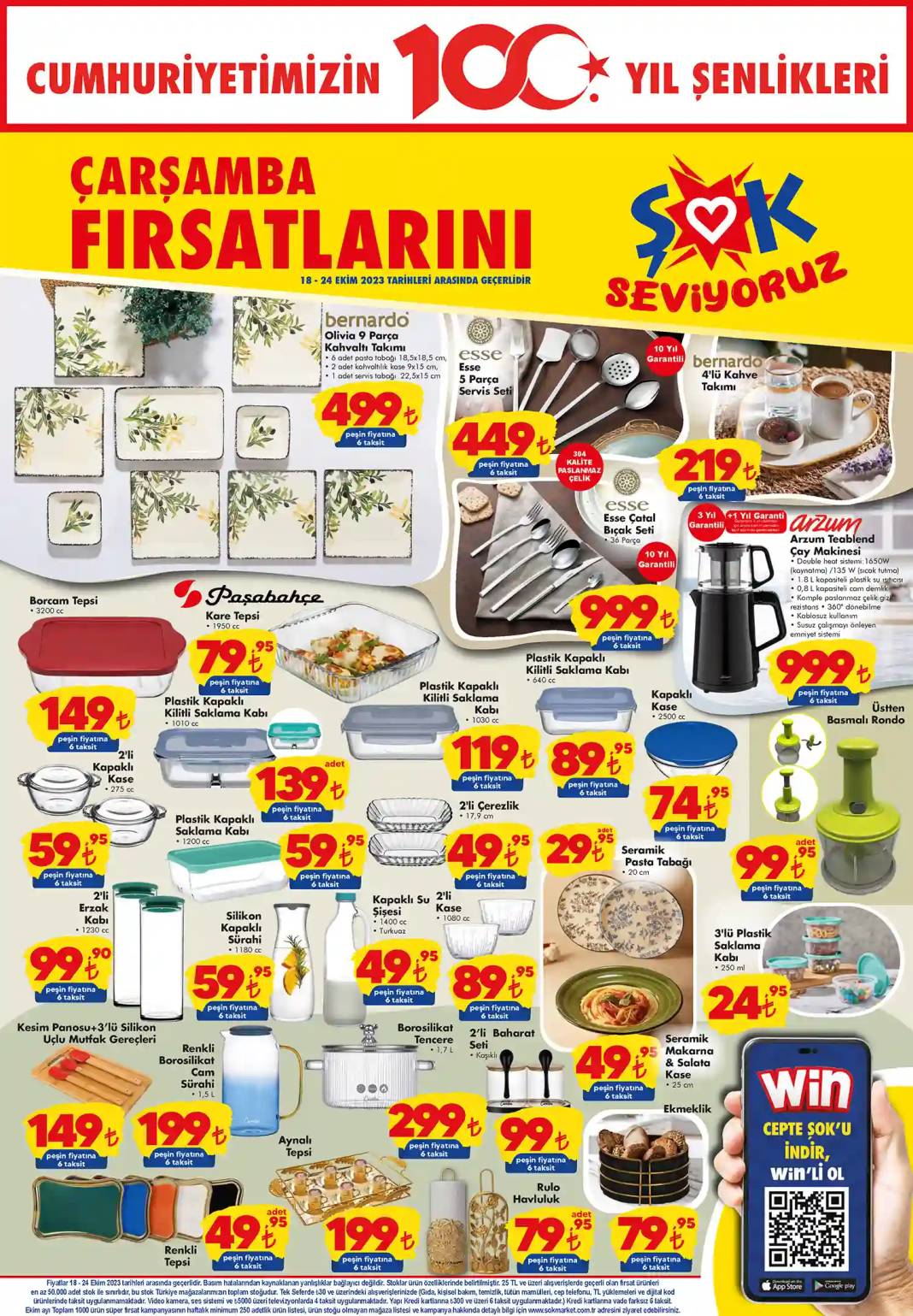 18 Ekim Şok Market aktüel ürün kataloğu: Un 10 TL, kırmızı mercimek 28 TL, peynir 40 TL, zeytin 18 TL! 2