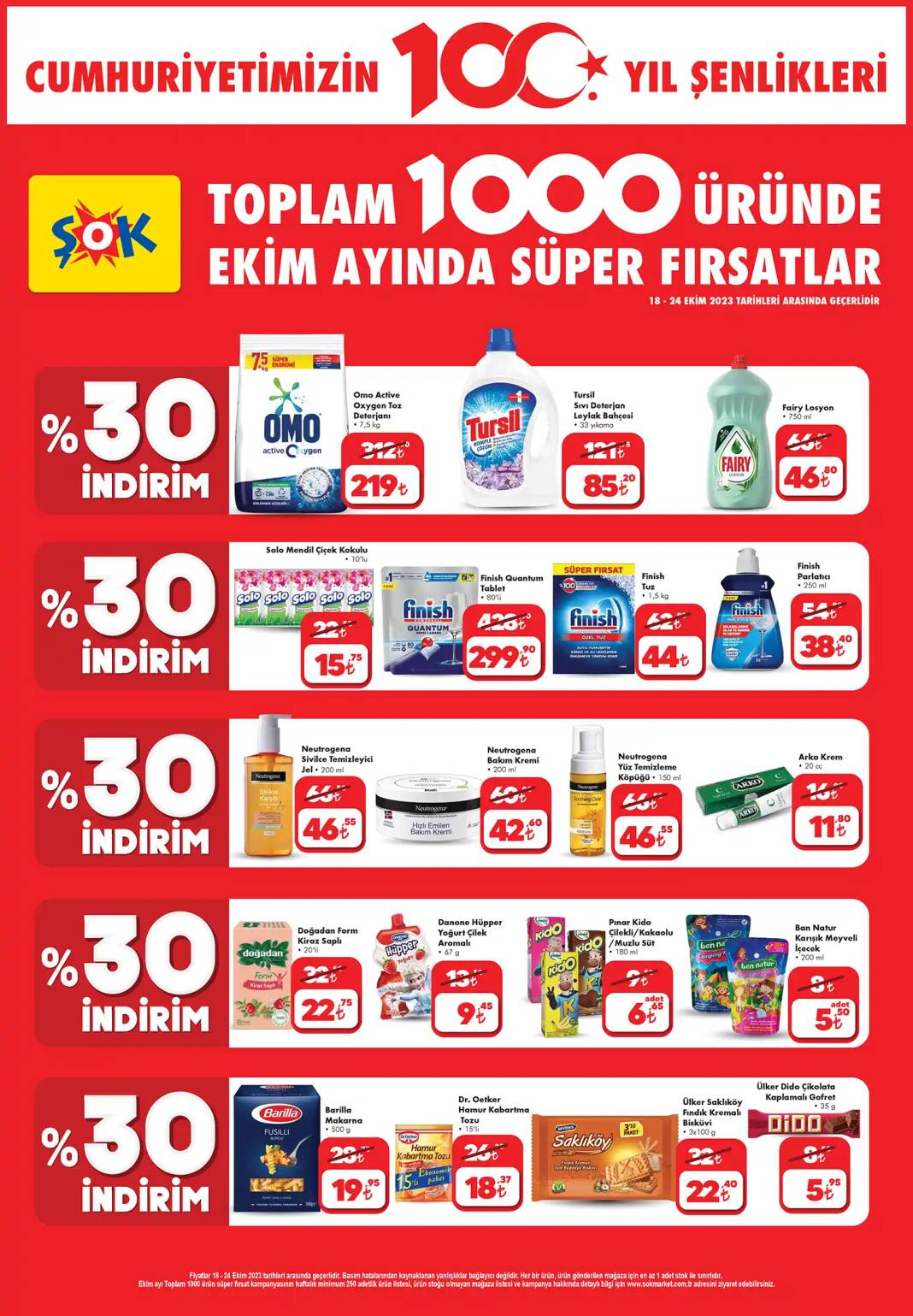 18 Ekim Şok Market aktüel ürün kataloğu: Un 10 TL, kırmızı mercimek 28 TL, peynir 40 TL, zeytin 18 TL! 3