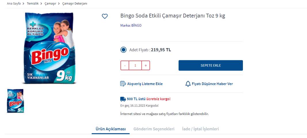 Bizim Toptan Market’in indirimlerine kimse hayır diyemeyecek! 5 litrelik ayçiçek yağı ve 9 kilogramlık deterjanlar indirimde! 4