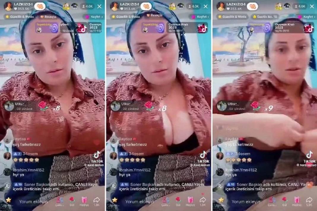 TikTok’ta müstehcen yayın yapan ‘Laz Kızı’ konuştu! Meğer hamileymiş... Aylık Kazancı 100 bin TL... 3