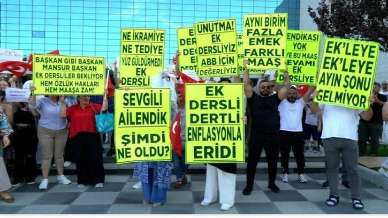 Ankara Büyükşehir Belediyesi Çalışanları Eylem Yaptı! "Geçinemiyoruz"