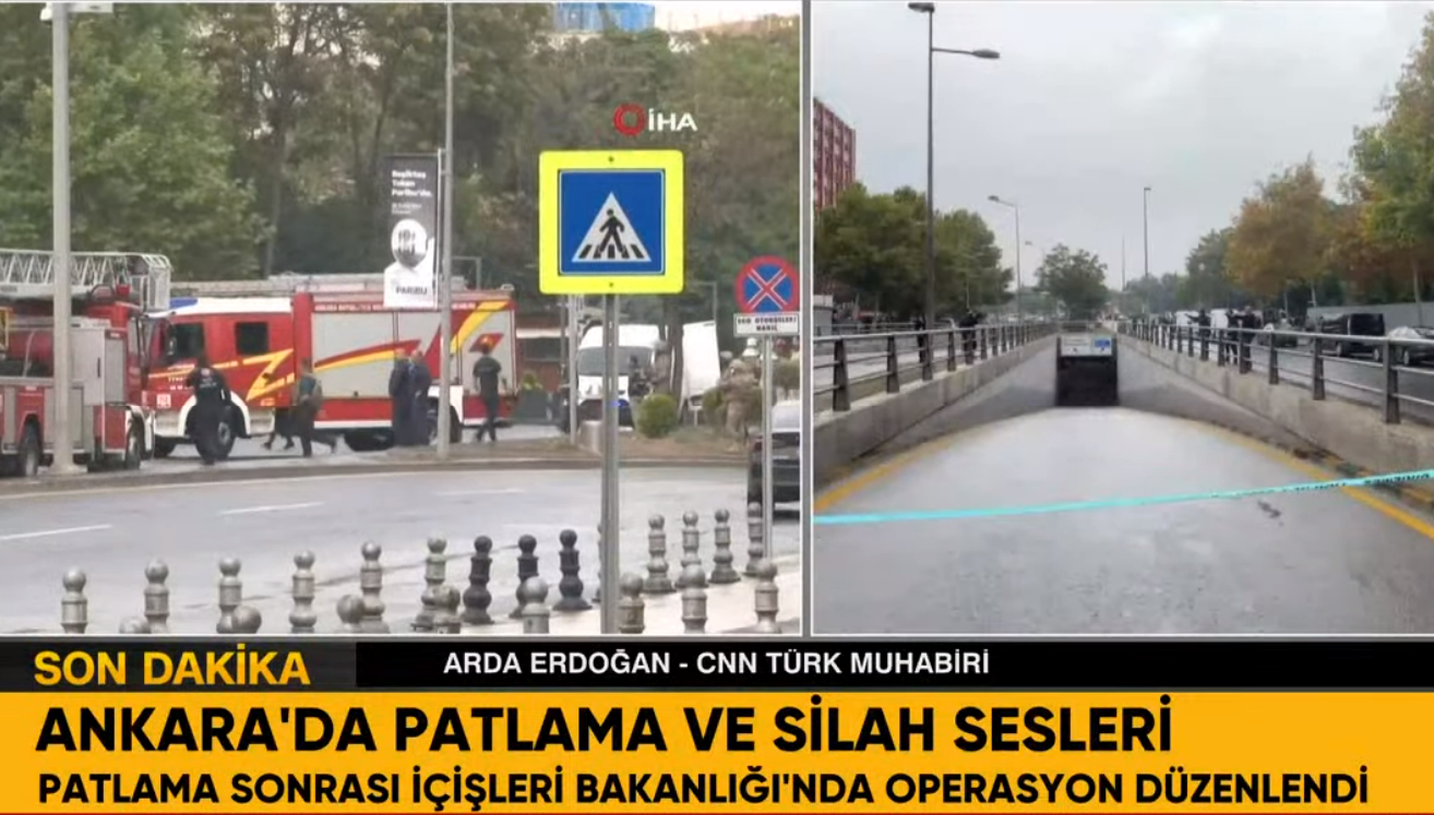 Ankara'da Korkutan Patlama ve Silah Sesleri! İçişler Bakanlığının Önü... Patlama Sebebi Nedir?