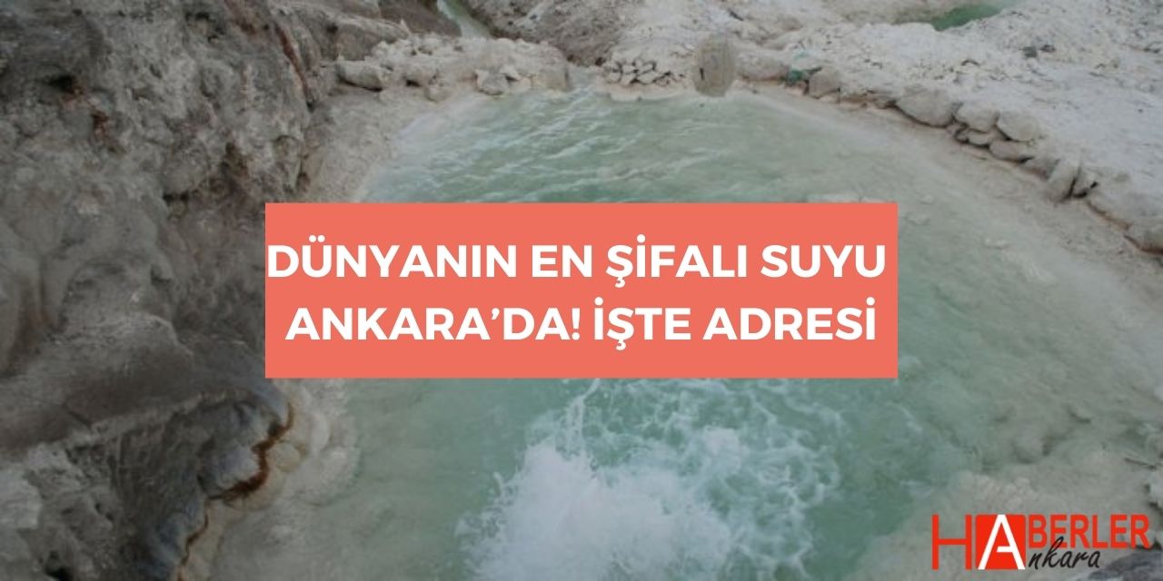 Ankaralılar burayı bilmiyor! Araştırma tamamlandı dünyanın en şifalı suyu Ankara'nın o ilçesinde..
