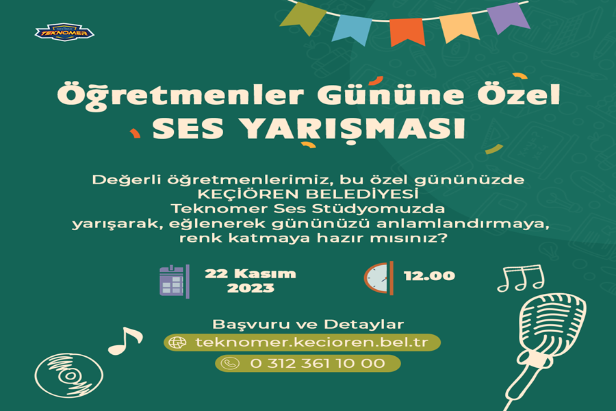 24 Kasım’da Öğretmenler İçin Ses Yarışması