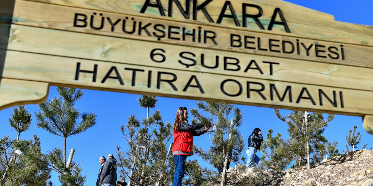 Ankara Büyükşehir Belediyesinden 6 Şubat Depremi Anısına Hatıra Ormanı