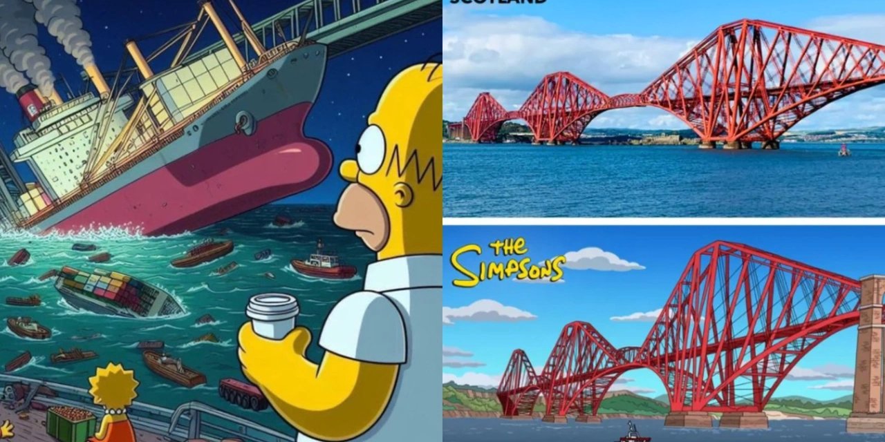Simpsonlar'ın Kehanet Gücü Korkutuyor! ABD Baltimore Köprüsünün Çöküşünü Bildi Mi?