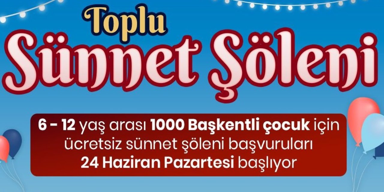Ankara'da Acı Ama Mutluluk Verici Müjde! Sünnet Şöleni Heyecanı Başladı! Kıyafetine Kadar Belediye Veriyor!