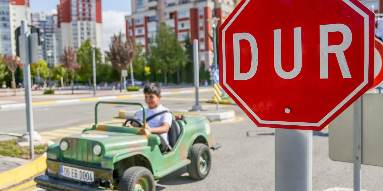 Etimesgut'ta Eğlencenin Adresi: Ücretsiz Çocuk Trafik Parkı