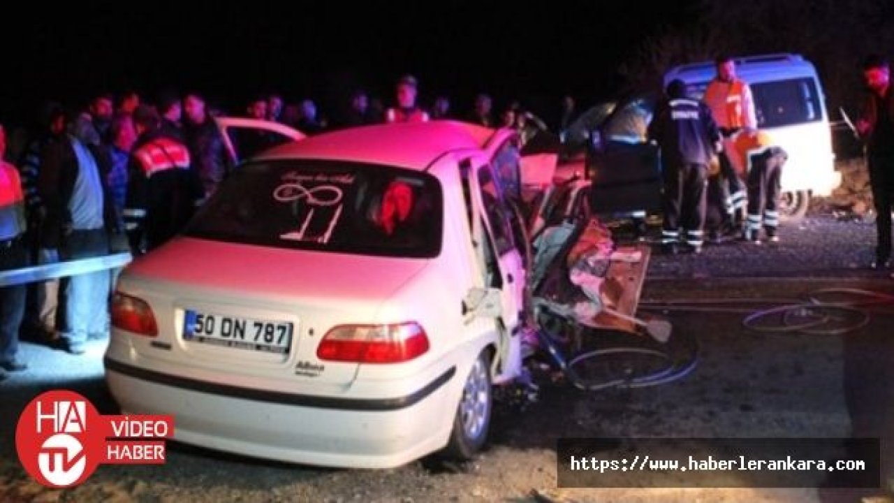 Nevşehir'de feci trafik kazası: 3 ölü, 2 yaralı