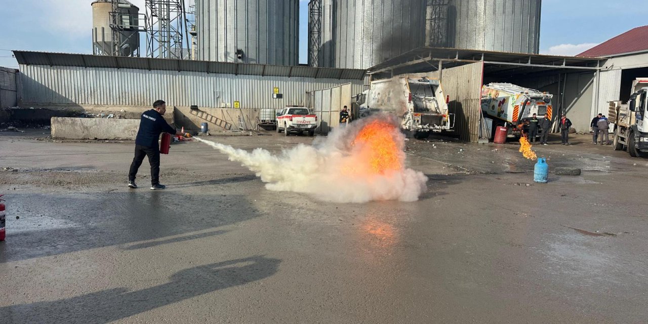 Sincan Belediyesinde Yangın Tatbikatı - Ankara Haberleri