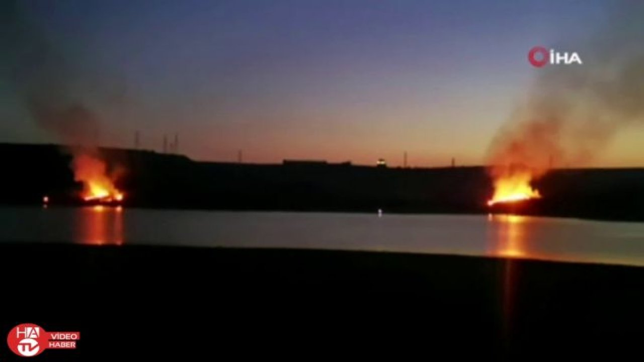 Sazlıbosna Barajı’nda korkutan yangın