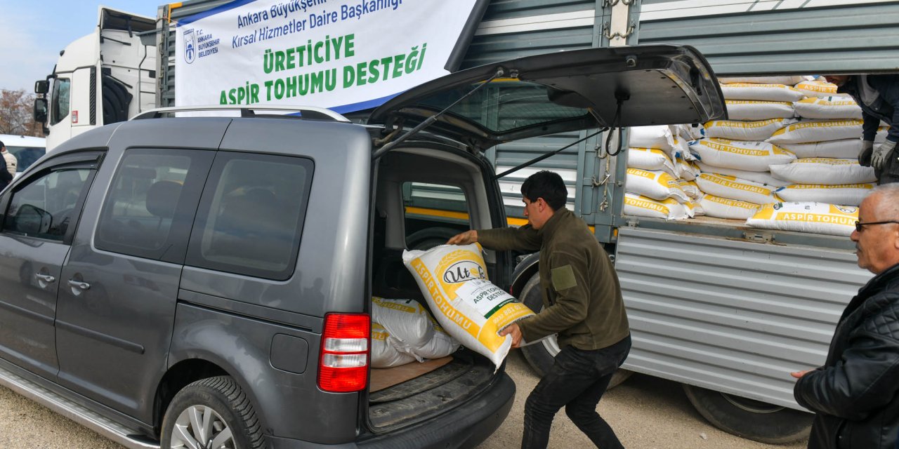 Ankara'da Aspir Tohumu Desteği! Balâ, Şereflikoçhisar ve Evren...