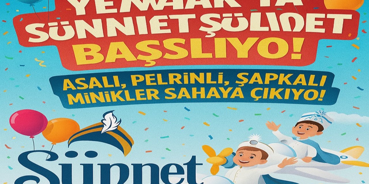 Mamak’ta Toplu Sünnet Şöleni Başlıyo! Asalı, pelerinli, şapkalı minikler sahaya çıkıyo!