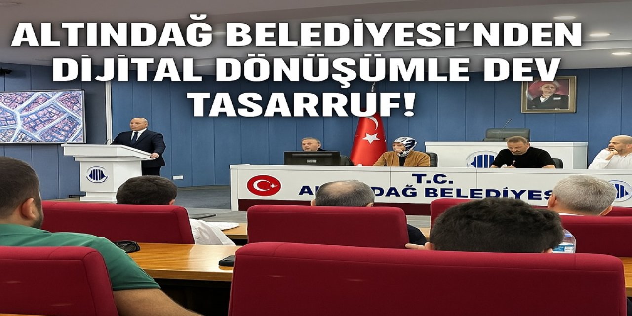 Altındağ Belediyesi’nden Dijital Dönüşümle Dev Tasarruf! Ankara Haber
