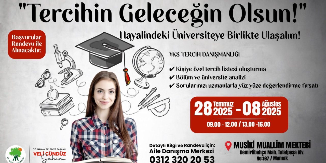 Mamak Belediyesi Gençleri Yine Unutmadı: YKS Tercih Desteği Başladı!