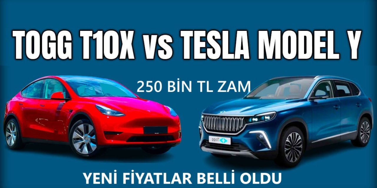 ÖTV Otomobil Fiyatlarını Altüst Etti: TOGG ve Tesla’ya 250 Bin TL Zam... Egea ve Clio Fiyatları Düştü!