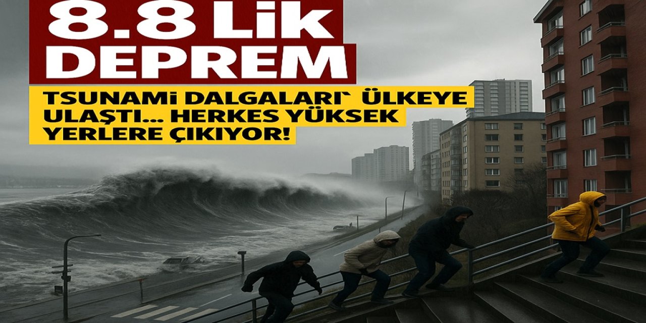 8.8'lik Deprem! Tsunami Dalgaları O Ülkeye Ulaştı... Herkes Yüksek Yerlere Çıkıyor!