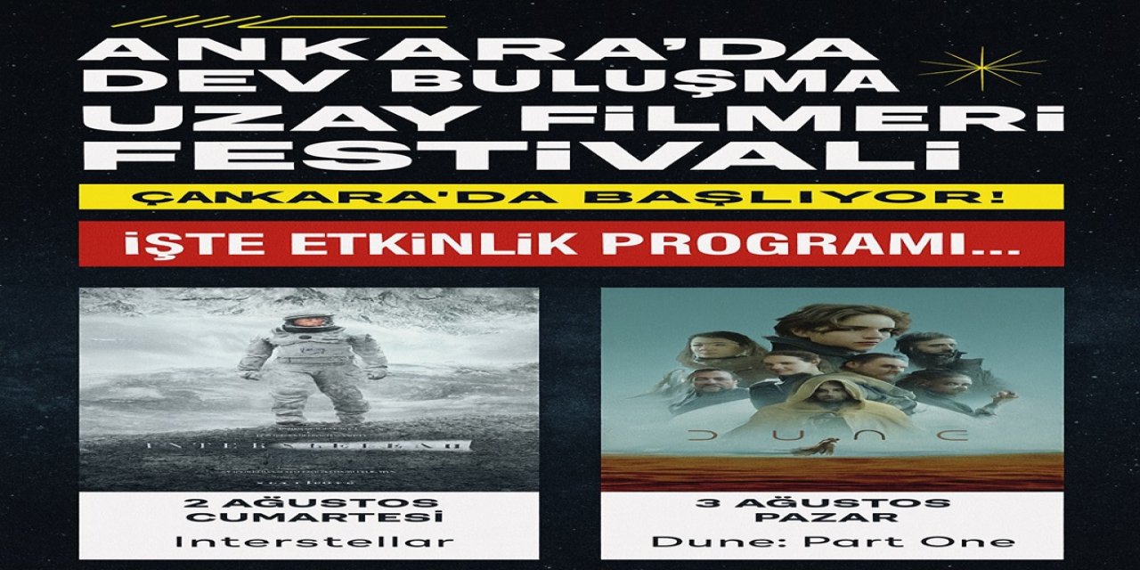 Ankara'da Dev Buluşma! Uzay Filmleri Festivali Çankaya'da Başlıyor! İşte Etkinlik Programı...