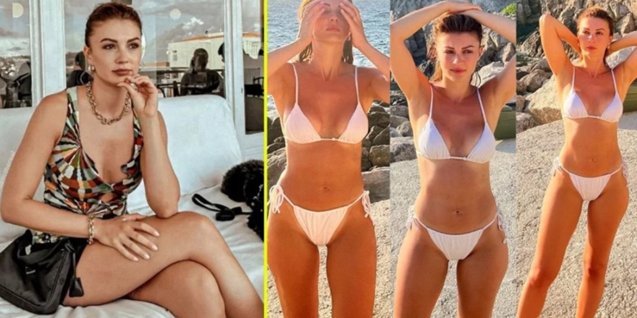 Burcu Özberk Derin Dekolteli Elbisesiyle Alev Alev Yaktı! Güzelliği ve Fiziğiyle Mest Etti!