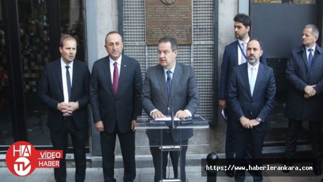 Çavuşoğlu, Sırbistan'da anıt açılışına katıldı