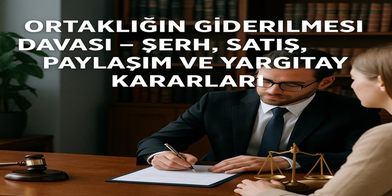 Ortaklığın Giderilmesi Davası – Şerh, Satış, Paylaşım ve Yargıtay Kararları
