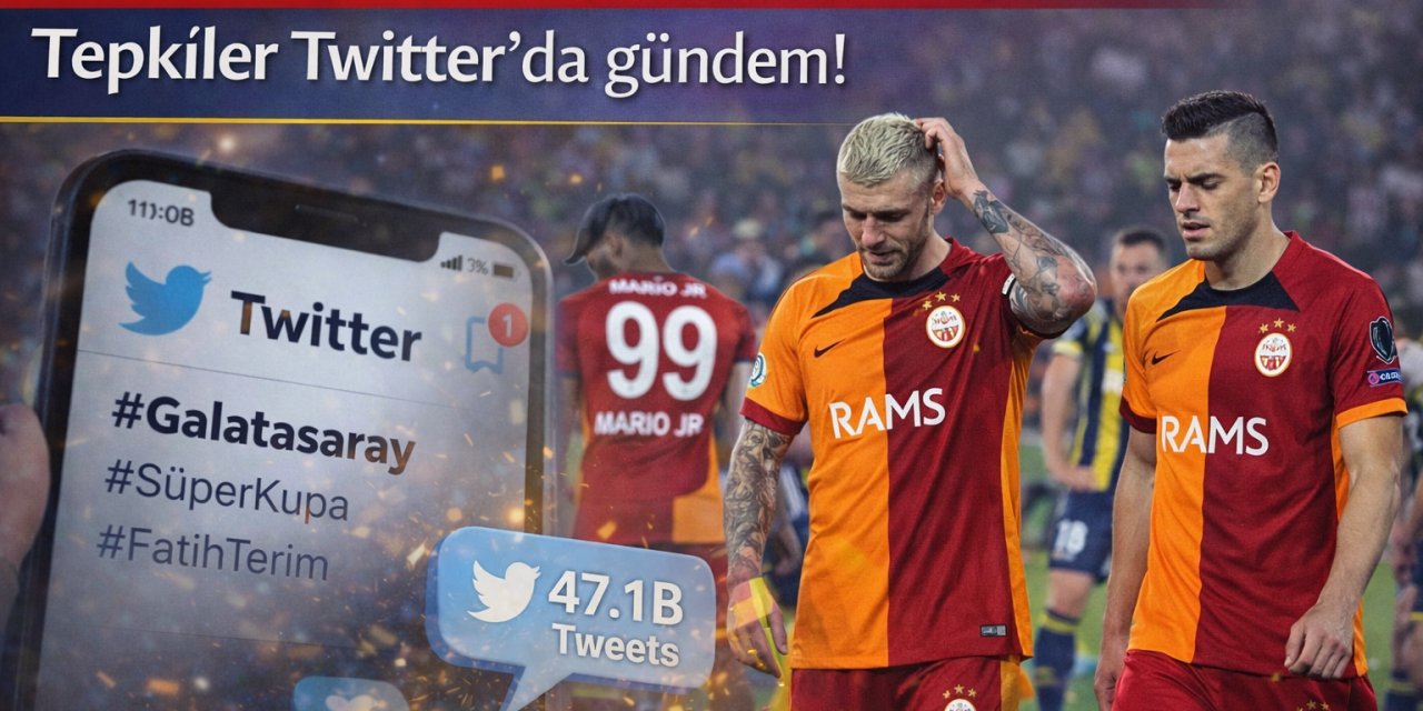 Galatasaray Süper Kupa finalinde 2-0 yenildi: Tepkiler Twitter’da gündem