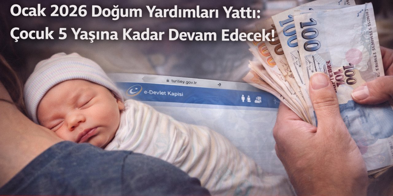 e-Devlet’ten Kontrol Edin! Ocak 2026 Doğum Yardımları Yattı: Çocuk 5 Yaşına Kadar Devam Edecek!