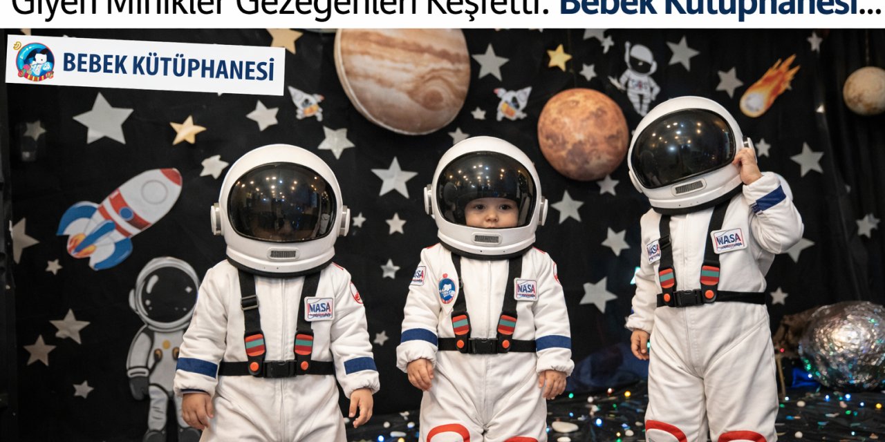 Sincanlı Bebeler Uzaylı Oldu! Astronot Kostümünü Giyen Minikler Gezegenleri Keşfetti: Bebek Kütüphanesi...
